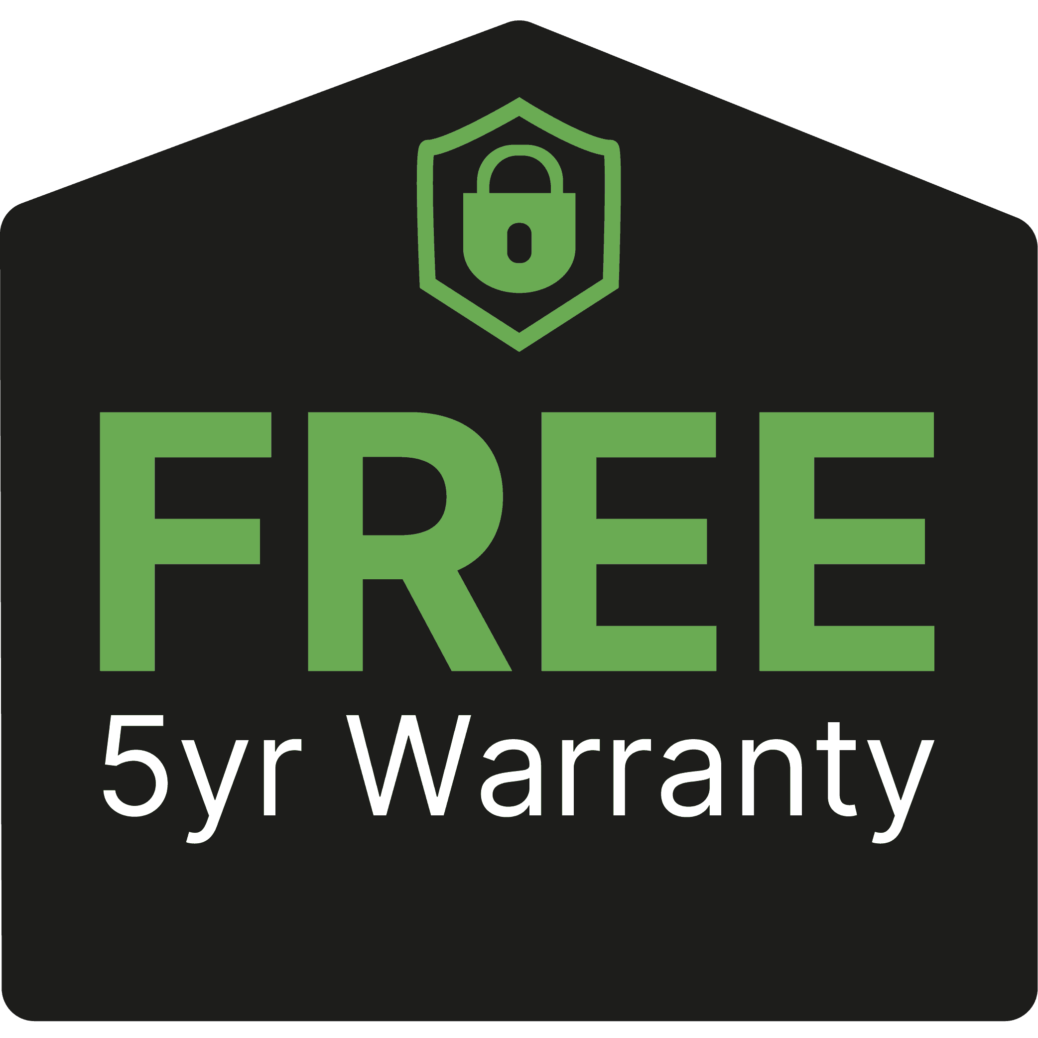 Free 5 year Warranty