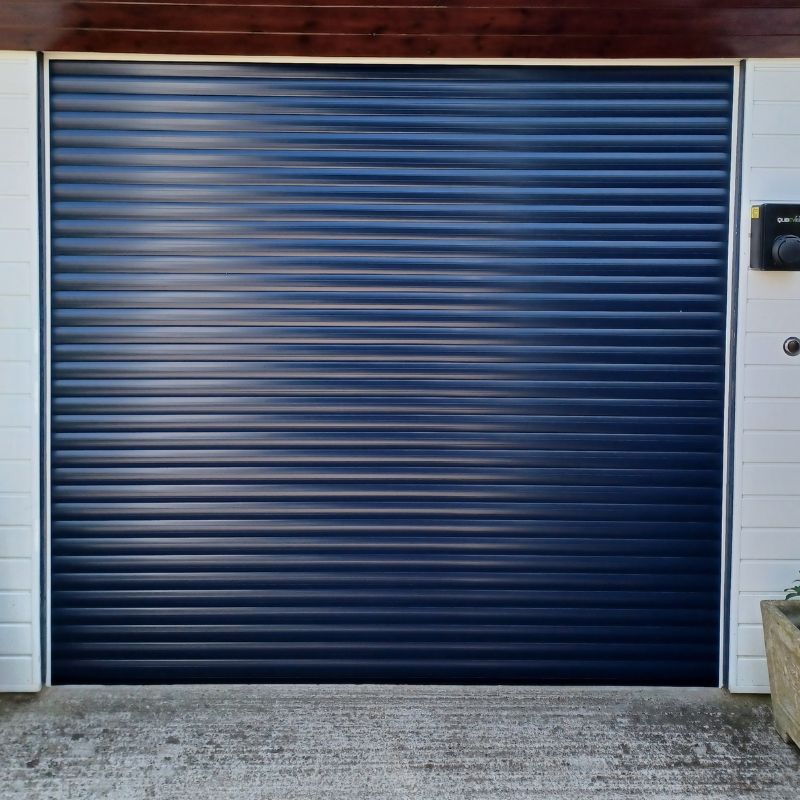 Garolla blue roller garage door