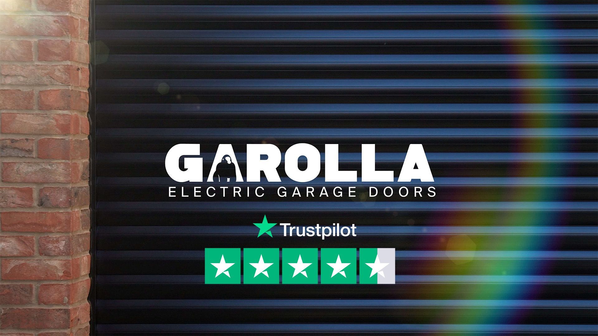Garolla garage door with Trust Pilot 4.7 star rating